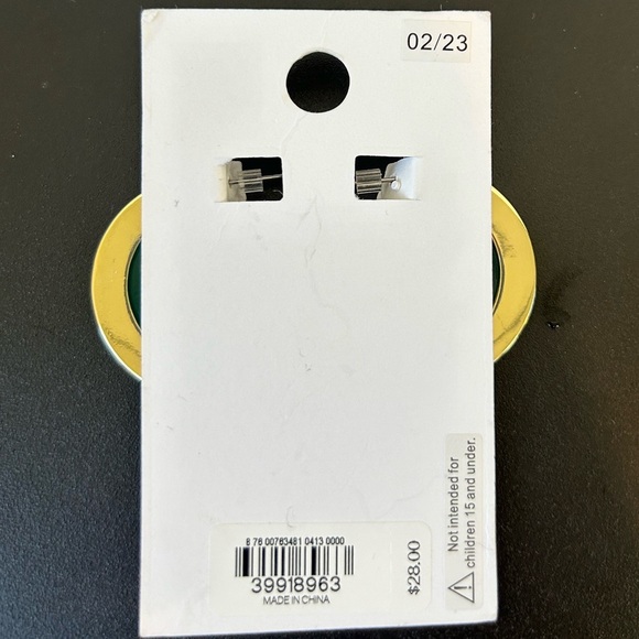 Express green earrings - Picture 3 of 3